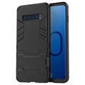 Armor Series Samsung Galaxy S10 Hybrid Cover med Stand - Sort