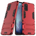 Armor Series Samsung Galaxy S20+ Hybrid Cover med Stand - Rød
