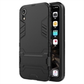 iPhone XR Armor Series Hybrid Cover med Stand - Sort