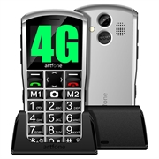 Artfone A400 Mobiltelefon til Ældre - 4G, Dual SIM, SOS - Grå