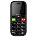 Artfone CS181 Mobiltelefon til Ældre - Dual SIM, SOS - Sort