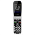 Artfone F20 Fliptelefon til Ældre - 2G, Dobbelt-SIM, SOS - Sort