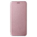 Asus Zenfone 11 Ultra Flip Cover - Karbonfiber - Rødguld