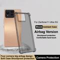 Asus Zenfone 11 Ultra Imak Faldsikkert TPU Cover - Gennemsigtig Sort