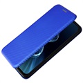 Asus Zenfone 8 Flip Cover - Karbonfiber - Blå