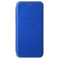 Asus Zenfone 9 Flip Cover - Karbonfiber - Blå