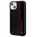 iPhone 14 Audi Carbon Fiber Stripe Cover - Sort