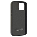 iPhone 14 Audi Carbon Fiber Stripe Cover - Sort