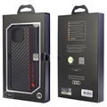 iPhone 14 Audi Carbon Fiber Stripe Cover - Sort