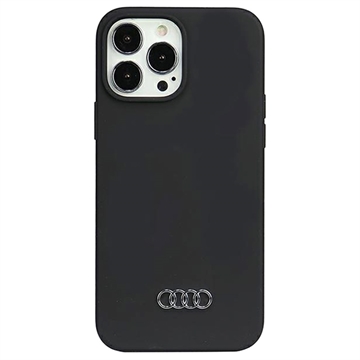 iPhone 13 Pro Max Audi Metal Logo Silikone Cover - Sort