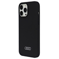iPhone 13 Pro Max Audi Metal Logo Silikone Cover - Sort