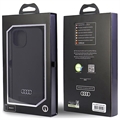 iPhone 14 Audi Metal Logo Silikone Cover - Sort