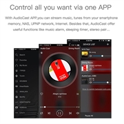 AudioCast M5 WiFi-adapter til højttalere - AirPlay, DLNA, Spotify - Sort
