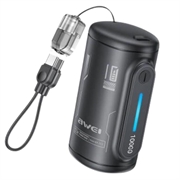 Awei WP-117 10000mAh powerbank - 22.5W, 2xUSB-C - sort
