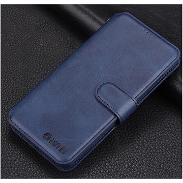 Samsung Galaxy S10 Azns Pung Taske med Stativ - Blå