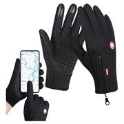 B-Forest Vindtæt Touchscreen Handsker - XL - Sort