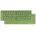 B023 68-tangenters magnetisk foldbart trådløst tastatur med telefonholder - QWERTY - grøn