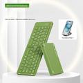 B023 68-tangenters magnetisk foldbart trådløst tastatur med telefonholder - QWERTY - grøn