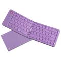B023 68-tangenters magnetisk foldbart trådløst tastatur med telefonholder - QWERTY