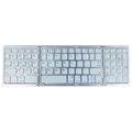 B089 Sammenklappeligt trådløst tastatur med numerisk tastatur - 81 taster - sølvfarvet