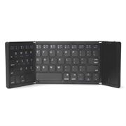 B089 Foldbart trådløst tastatur med touchpad - 81 taster - sort