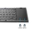 B089 Foldbart trådløst tastatur med touchpad - 81 taster