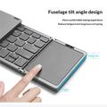 B089 Foldbart trådløst tastatur med touchpad - 81 taster