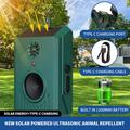 B10 Solcelledrevet ultrasonisk dyreafskrækker - vægmontering - grøn