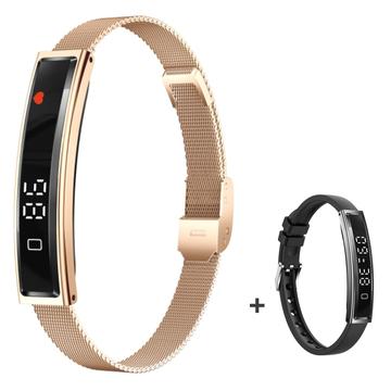 B3 Smart Armbånd / Fitness Tracker med to remme - Guld