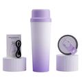 BDL-009 2-i-1 trådløs, bærbar saftpresser/blender - 650ml - Gradient lilla