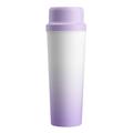BDL-009 2-i-1 trådløs, bærbar saftpresser/blender - 650ml - Gradient lilla