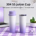 BDL-009 2-i-1 trådløs, bærbar saftpresser/blender - 650ml - Gradient lilla