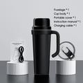 BDL-009PRO 2-i-1 trådløs saftpresser/blender med håndtag - 650ml - sort