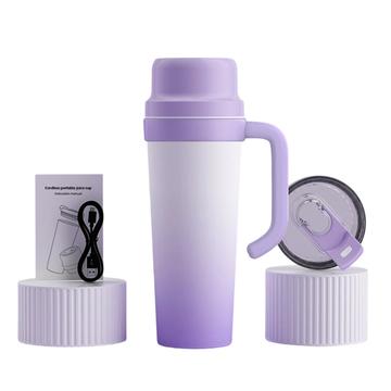 BDL-009PRO 2-i-1 trådløs saftpresser/blender med håndtag - 650ml - lilla