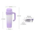 BDL-009PRO 2-i-1 trådløs saftpresser/blender med håndtag - 650ml - lilla