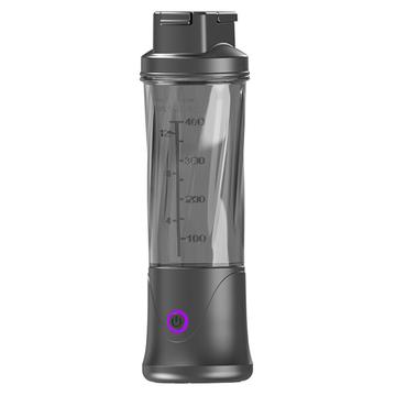 BDL-010PRO 2-i-1 genopladelig saftpresser/vandflaske - 450ml - sort