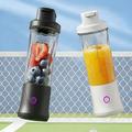 BDL-010PRO 2-i-1 genopladelig saftpresser/vandflaske - 450ml - sort