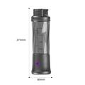 BDL-010PRO 2-i-1 genopladelig saftpresser/vandflaske - 450ml - sort