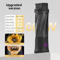 BDL-010PRO 2-i-1 genopladelig saftpresser/vandflaske - 450ml - sort