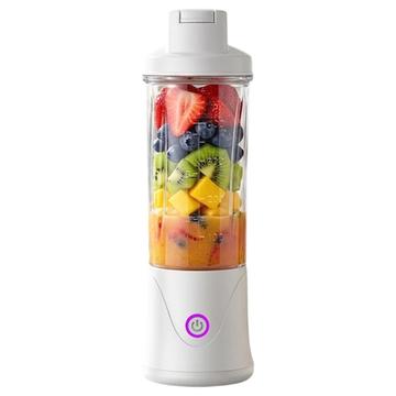 BDL-010PRO 2-i-1 genopladelig saftpresser/vandflaske - 450ml - hvid
