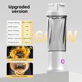 BDL-010PRO 2-i-1 genopladelig saftpresser/vandflaske - 450ml - hvid