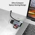 BENFEI 2-i-1 USB-C/USB-A 3.0-kortlæser - SD, TF, microSD - Sort