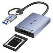 BENFEI CFexpress Type B USB-C/USB-A-kortlæser - 10Gbps - Grå
