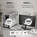 BENFEI DisplayPort/HDMI-kabel - 4K 30Hz - 1.8m - sort