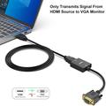 BENFEI HDMI/VGA-adapter - 3.5mm-stik, Full HD 1080p - Sort