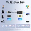 BENFEI HDMI/VGA-kabel - 1.8m - sort