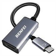 BENFEI USB-C/HDMI-adapter - 4K 30Hz, 15cm kabel - grå
