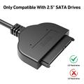 BENFEI USB-C/USB-A 3.0/SATA III-adapterkabel til 2.5" HDD og SSD - sort