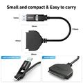 BENFEI USB-C/USB-A 3.0/SATA III-adapterkabel til 2.5" HDD og SSD - sort
