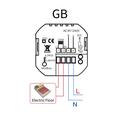 BHT-002 WiFi-smarttermostat til kedelvarme med berøringsskærm - sort